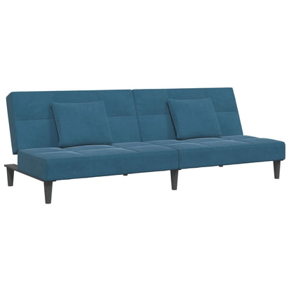 2-Personers Sovesofa Med Fodskammel Velour