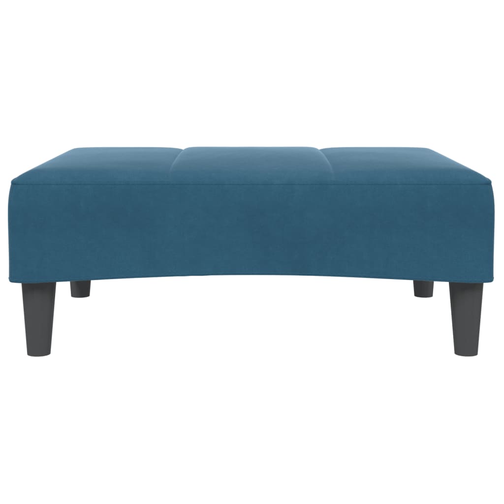 2-Personers Sovesofa Med Fodskammel Velour