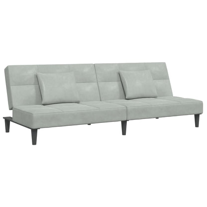 2-Personers Sovesofa Med Fodskammel Velour