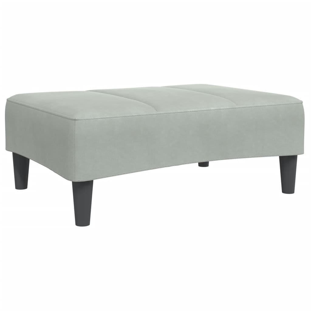 2-Personers Sovesofa Med Fodskammel Velour