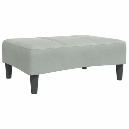 2-Personers Sovesofa Med Fodskammel Velour