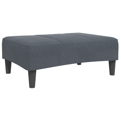 2-Personers Sovesofa Med Fodskammel Velour