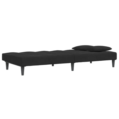 2-Personers Sovesofa Med Fodskammel Velour