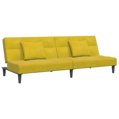 2-Personers Sovesofa Med Fodskammel Velour