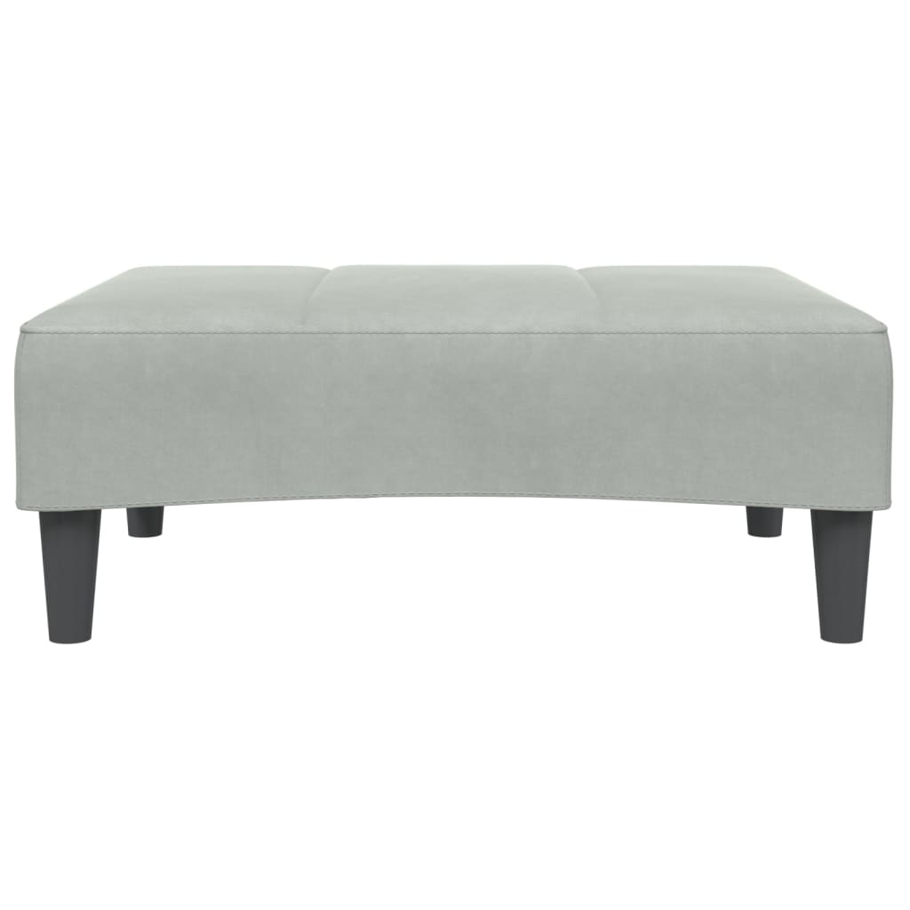 2-Personers Sovesofa Med Fodskammel Velour