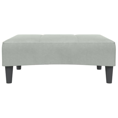 2-Personers Sovesofa Med Fodskammel Velour