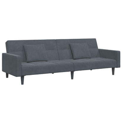 2-Personers Sovesofa Med Fodskammel Velour