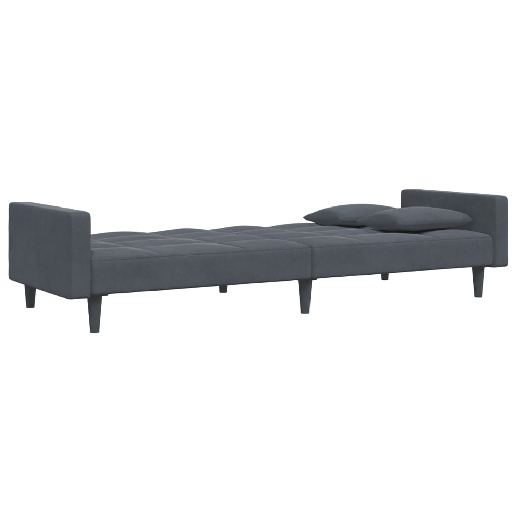 2-Personers Sovesofa Med Fodskammel Velour