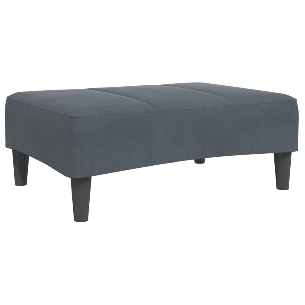 2-Personers Sovesofa Med Fodskammel Velour