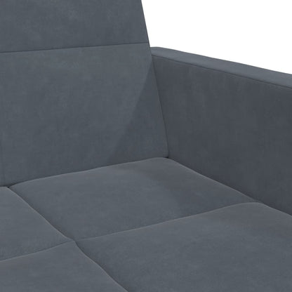 2-Personers Sovesofa Med Fodskammel Velour