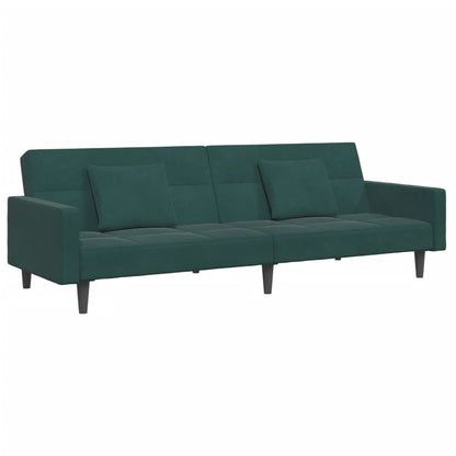 2-Personers Sovesofa Med Fodskammel Velour