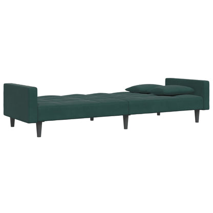 2-Personers Sovesofa Med Fodskammel Velour