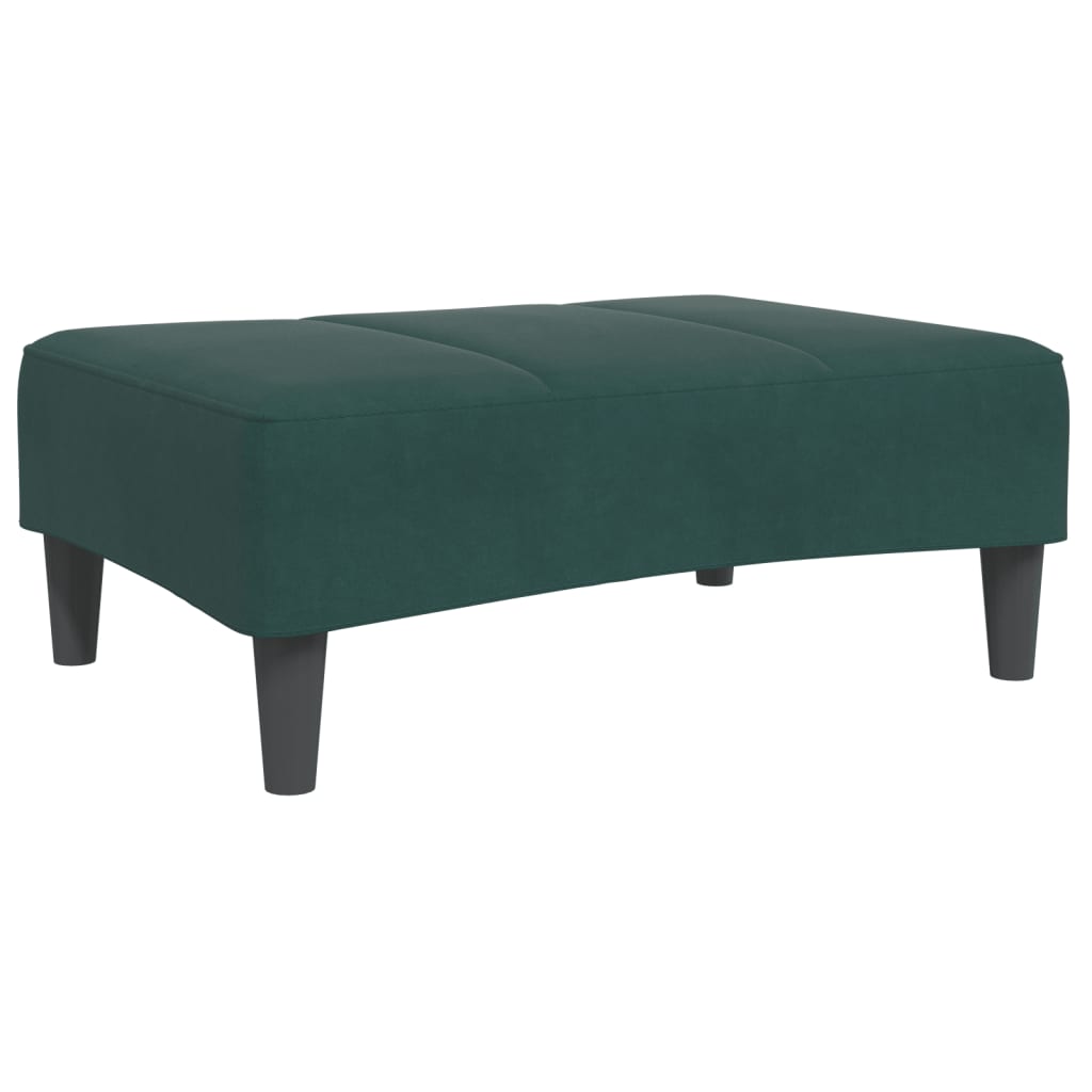 2-Personers Sovesofa Med Fodskammel Velour
