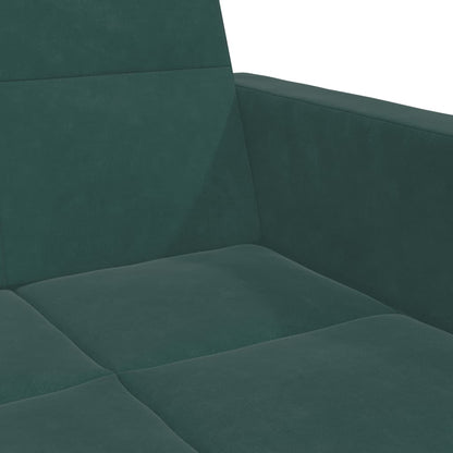 2-Personers Sovesofa Med Fodskammel Velour