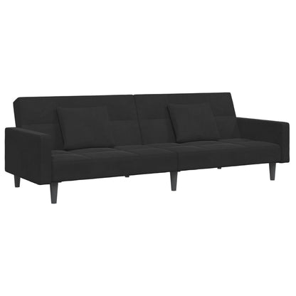 2-Personers Sovesofa Med Fodskammel Velour
