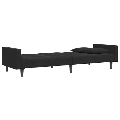 2-Personers Sovesofa Med Fodskammel Velour