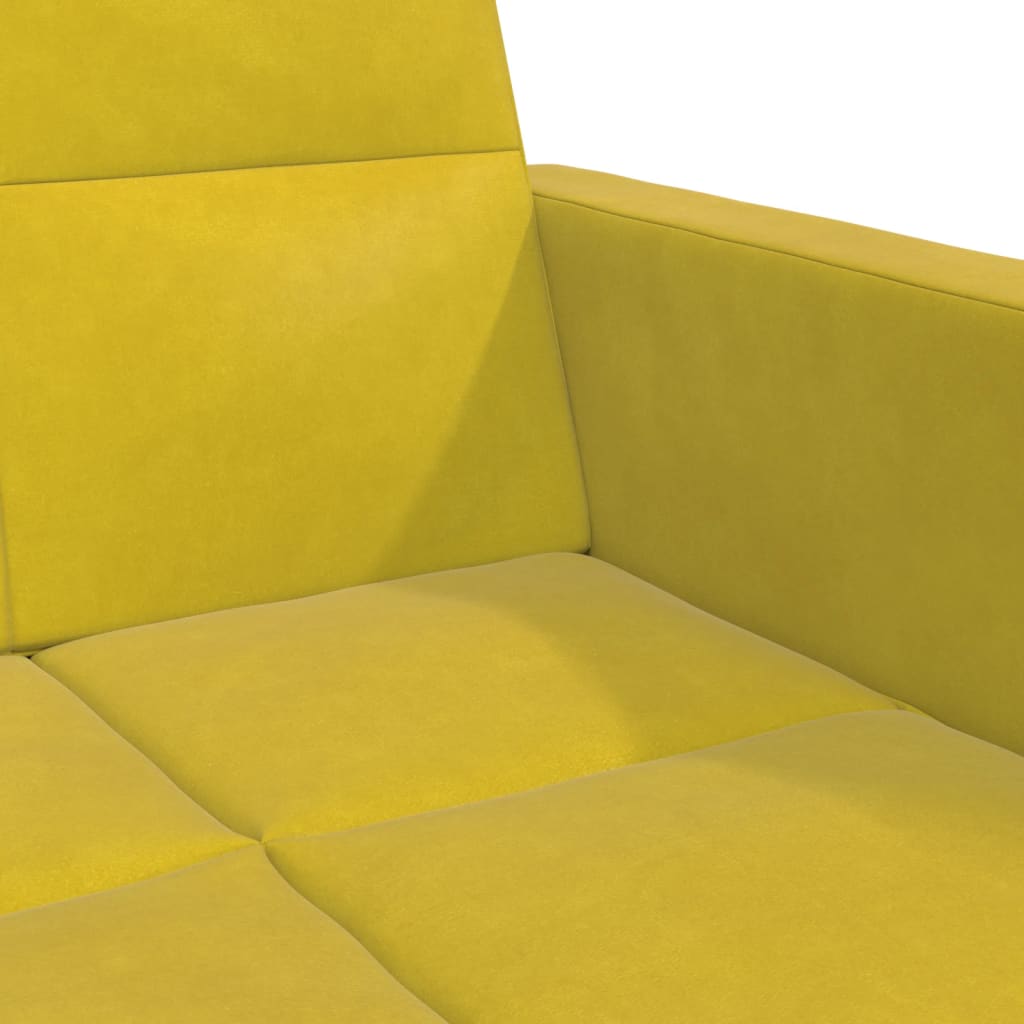 2-Personers Sovesofa Med Fodskammel Velour