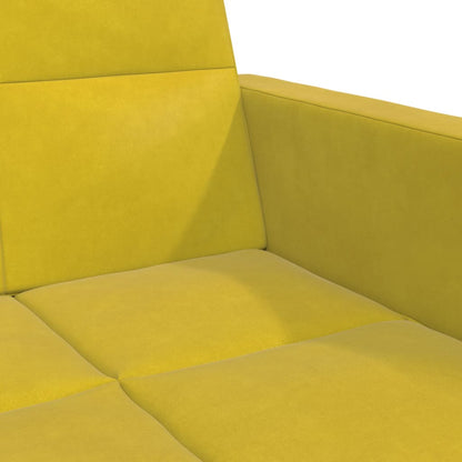 2-Personers Sovesofa Med Fodskammel Velour
