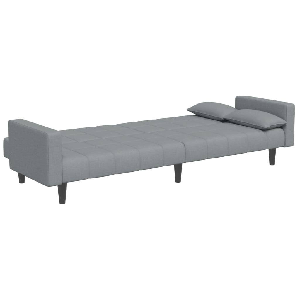 2-Personers Sovesofa Med Fodskammel Stof