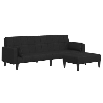 2-Personers Sovesofa Med Fodskammel Stof