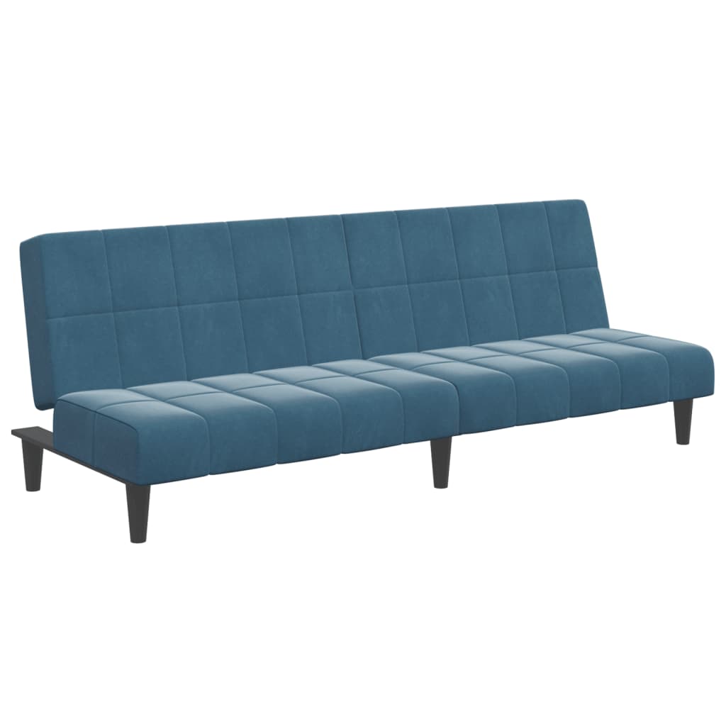2-Personers Sovesofa Med Fodskammel Velour