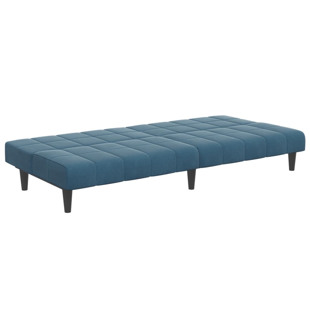 2-Personers Sovesofa Med Fodskammel Velour