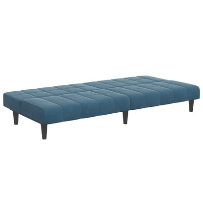 2-Personers Sovesofa Med Fodskammel Velour