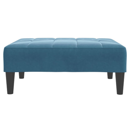 2-Personers Sovesofa Med Fodskammel Velour