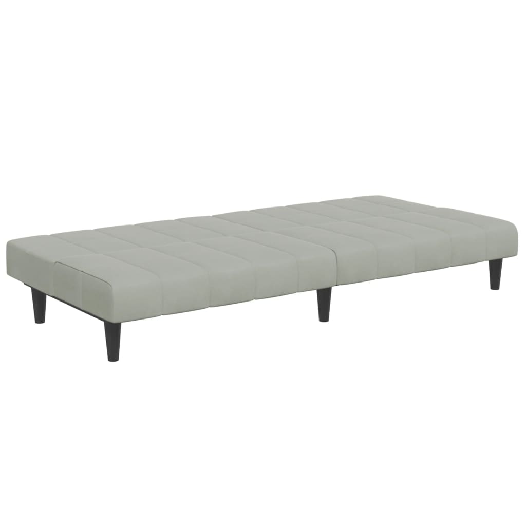 2-Personers Sovesofa Med Fodskammel Velour
