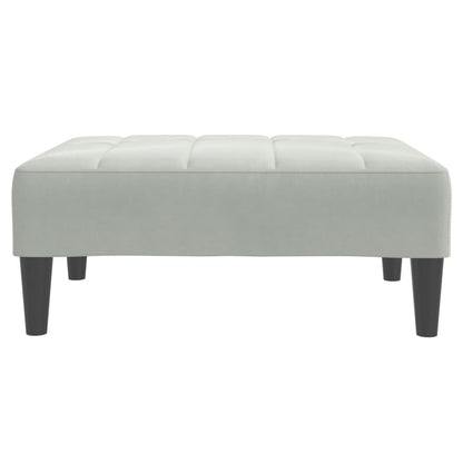 2-Personers Sovesofa Med Fodskammel Velour
