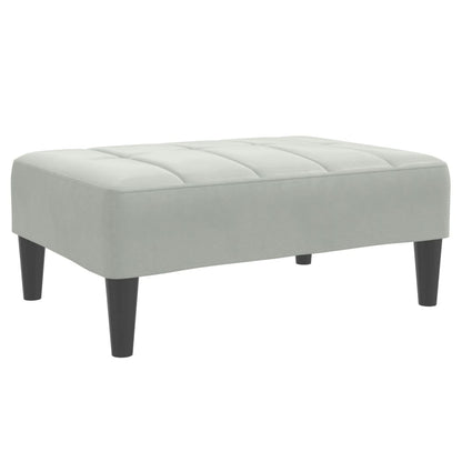 2-Personers Sovesofa Med Fodskammel Velour