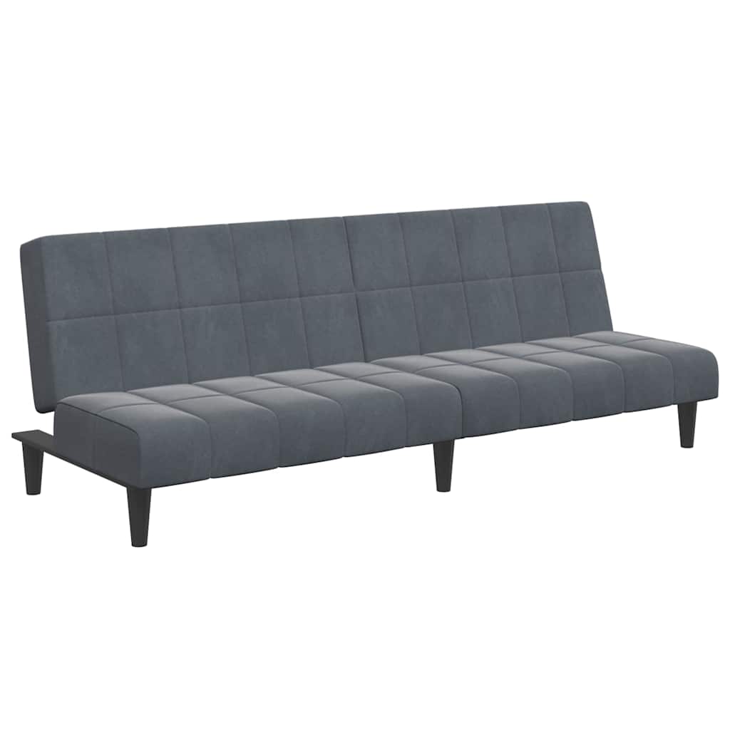 2-Personers Sovesofa Med Fodskammel Velour