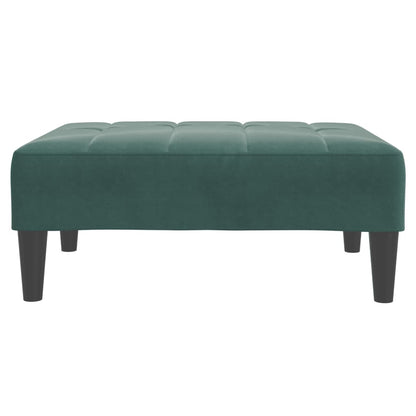 2-Personers Sovesofa Med Fodskammel Velour