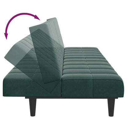 2-Personers Sovesofa Med Fodskammel Velour