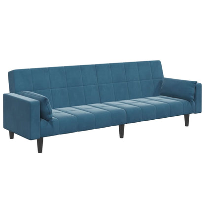 2-Personers Sovesofa Med Fodskammel Velour
