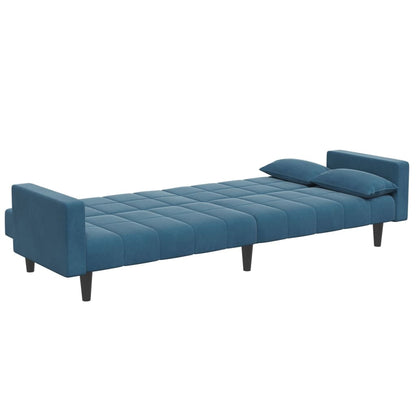 2-Personers Sovesofa Med Fodskammel Velour