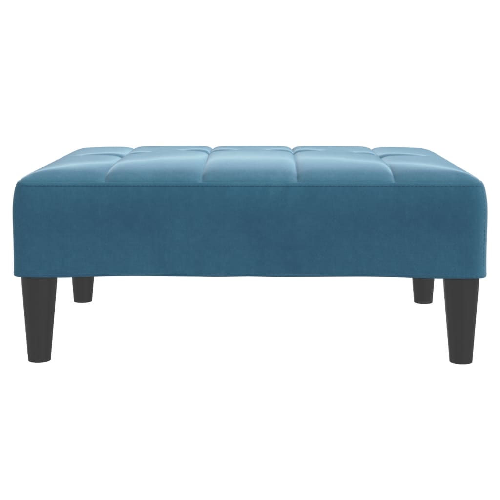 2-Personers Sovesofa Med Fodskammel Velour