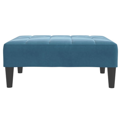 2-Personers Sovesofa Med Fodskammel Velour