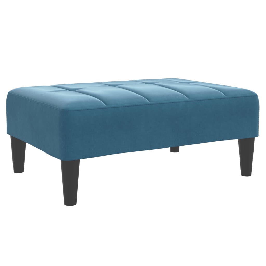 2-Personers Sovesofa Med Fodskammel Velour