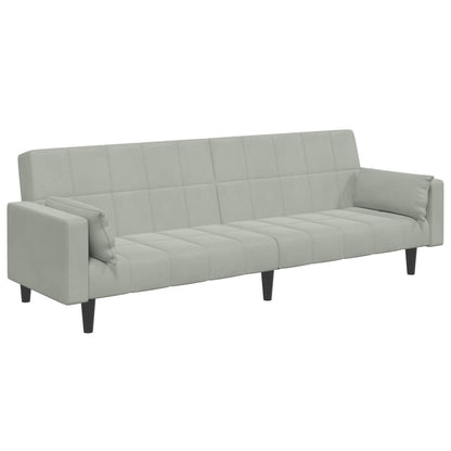 2-Personers Sovesofa Med Fodskammel Velour