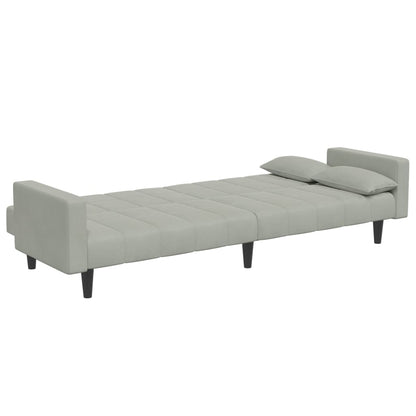 2-Personers Sovesofa Med Fodskammel Velour