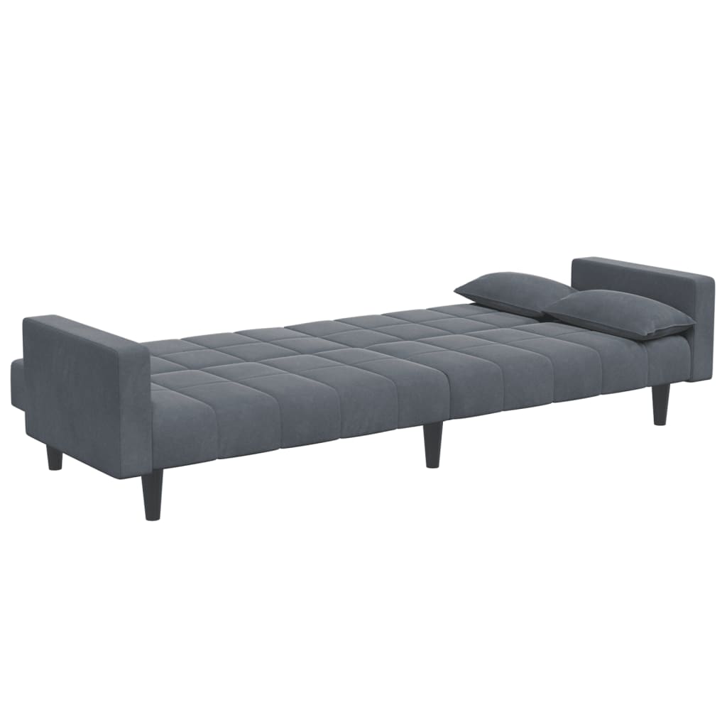 2-Personers Sovesofa Med Fodskammel Velour