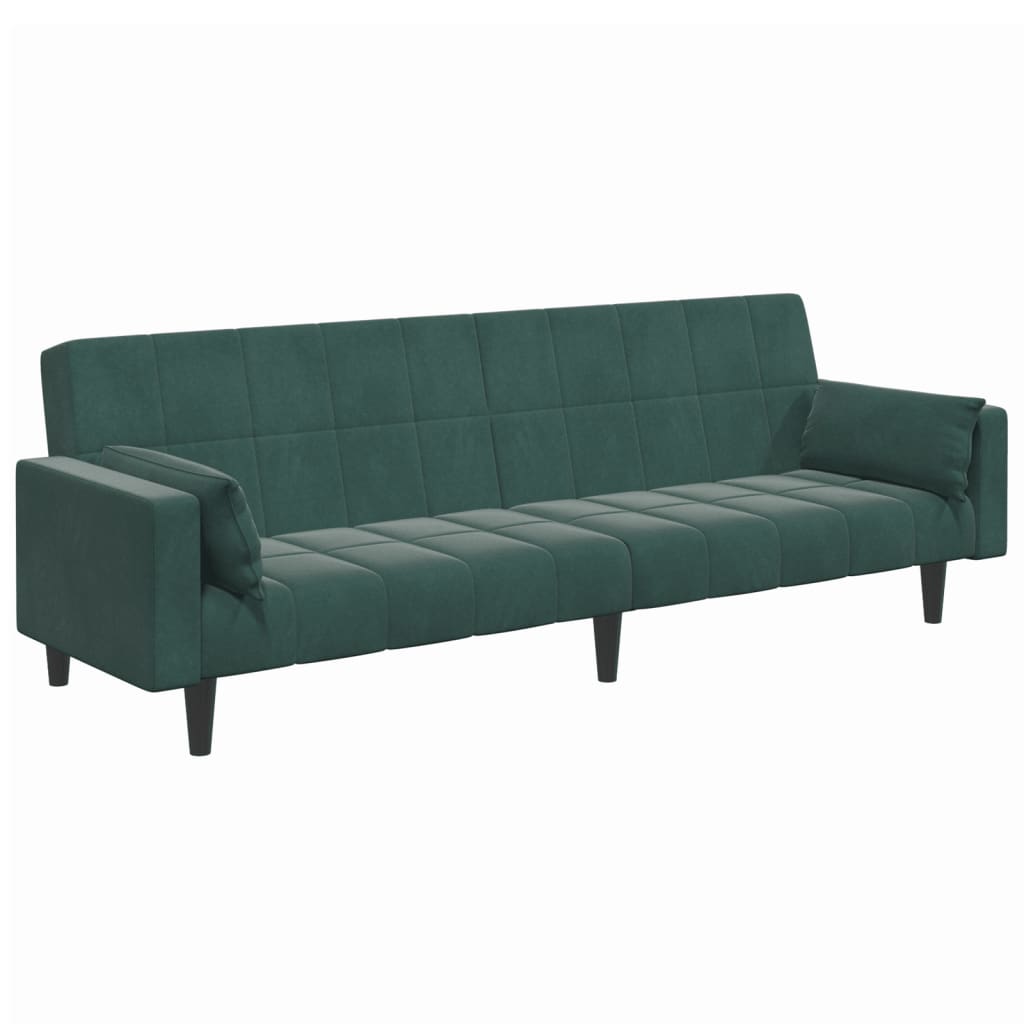 2-Personers Sovesofa Med Fodskammel Velour