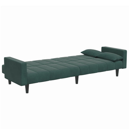 2-Personers Sovesofa Med Fodskammel Velour