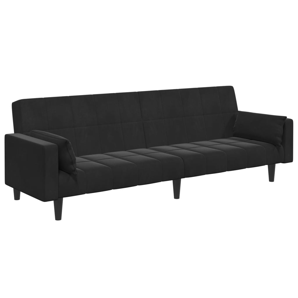 2-Personers Sovesofa Med Fodskammel Velour