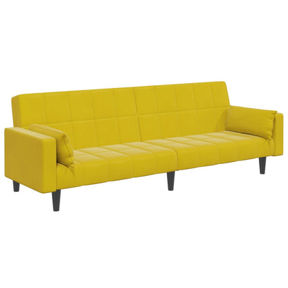 2-Personers Sovesofa Med Fodskammel Velour