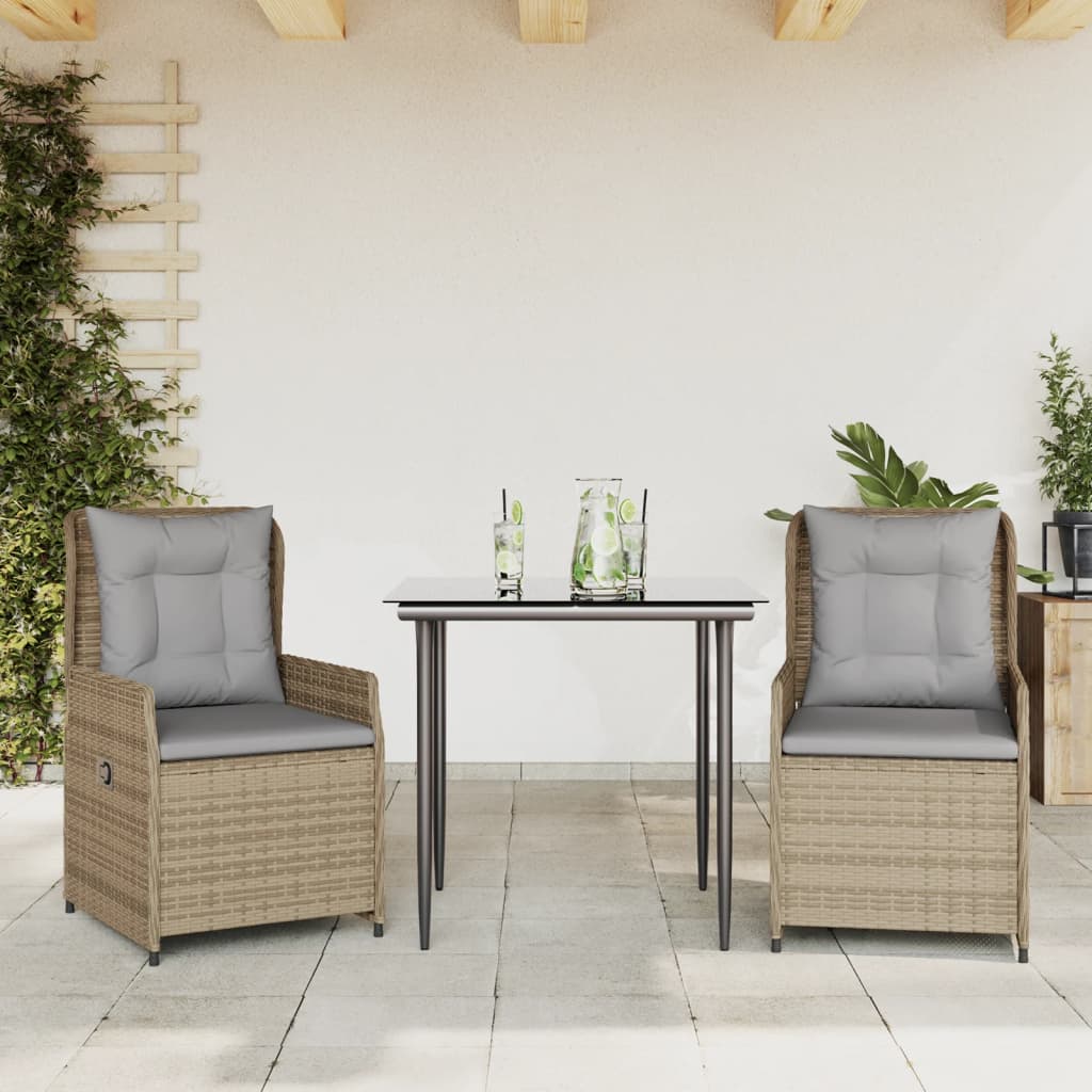 Spisebordssæt Til Haven 7 Dele Med Hynder Polyrattan