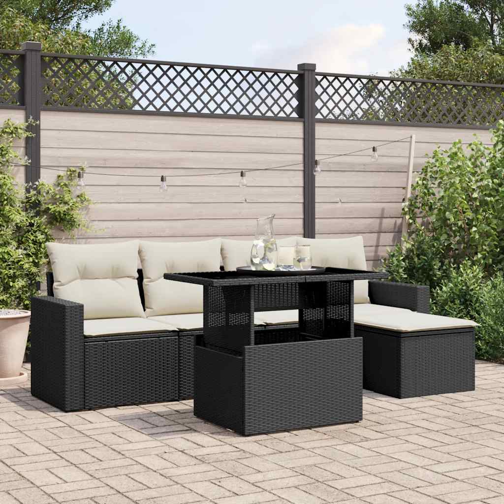 Sofasæt Til Haven 6 Dele Med Hynder Polyrattan - Variant 3267236