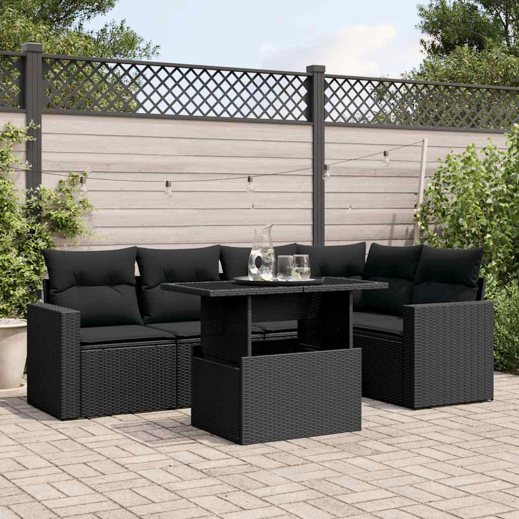 Sofasæt Til Haven 6 Dele Med Hynder Polyrattan - Variant 3267255