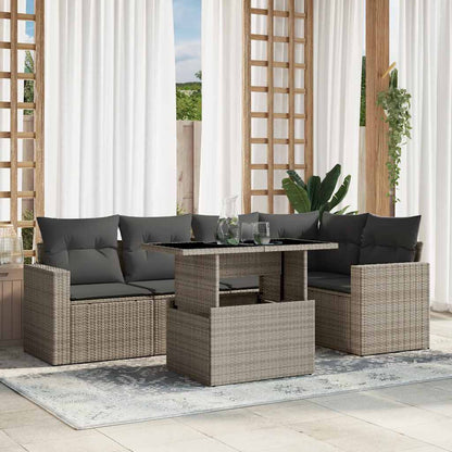 Sofasæt Til Haven 6 Dele Med Hynder Polyrattan - Variant 3267262